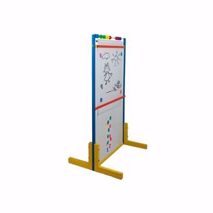 Obrázok Detská magnetická tabuľa 4v1 Modrá - výška 119 cm